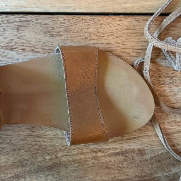 Free People Bellflower Zip Ip Embroidered Gladiator Sandals Size 37 6.5/7 US - Picture 6 of 9